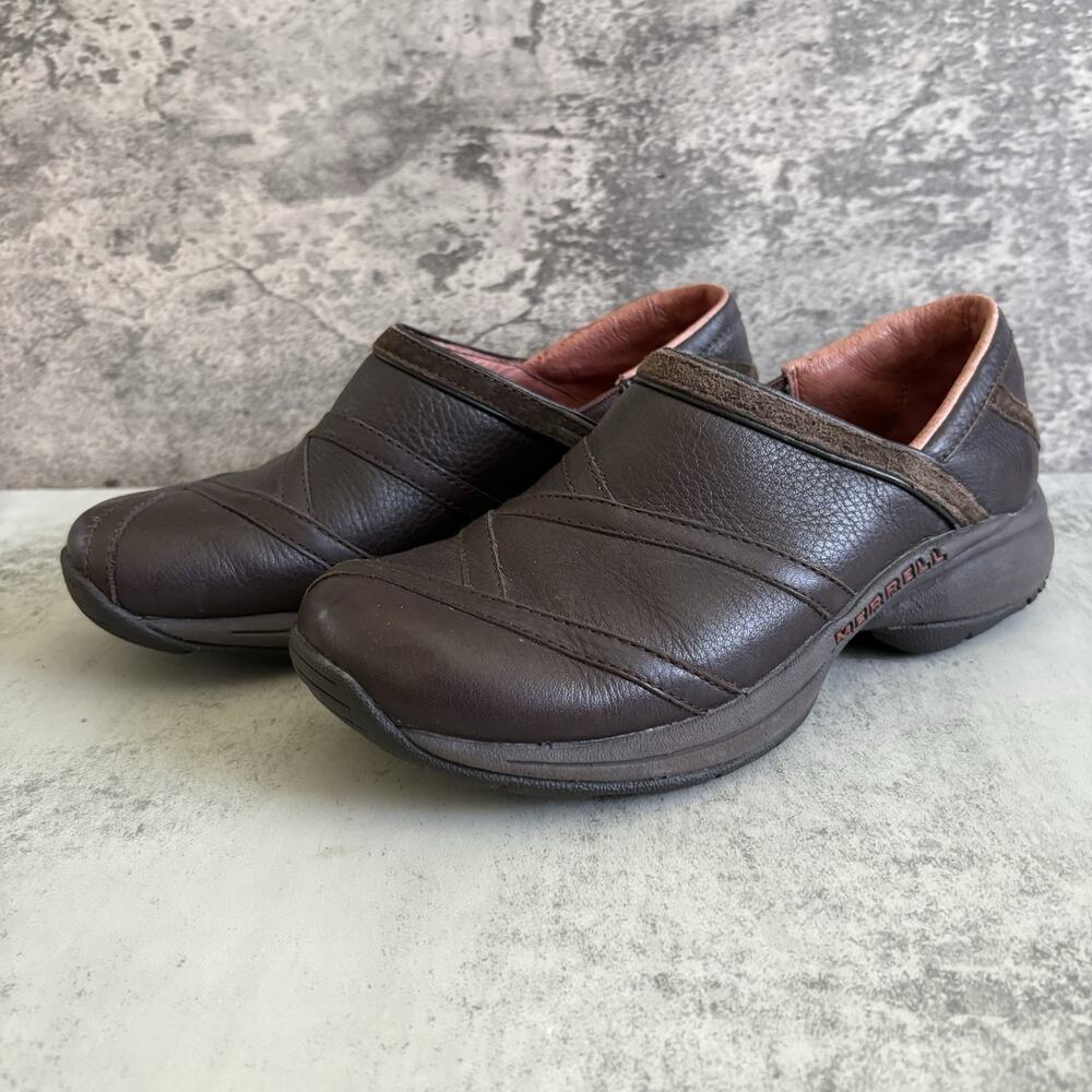 Merrell Womens Bug Brown J63796 Slip On Comfort Clogs Shoes Size 6.5